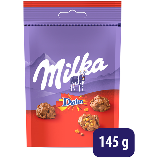 [7622300567606] MILKA Milk Chocolate with Daim pieces Snax 145 g