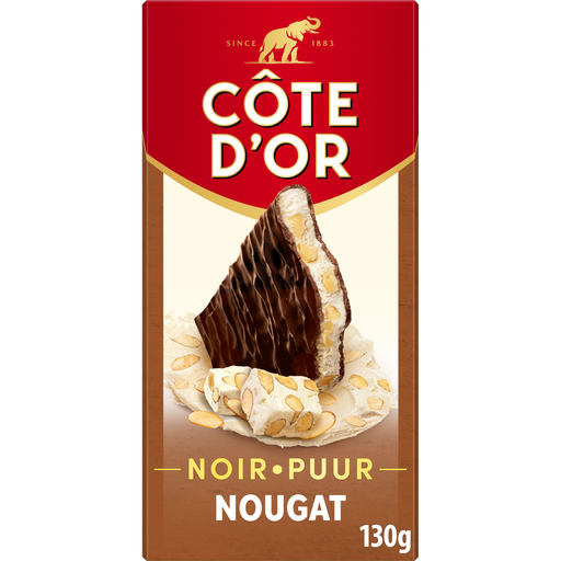 [7622300630676] COTE D'OR Dark chocolate bar with nougat filling 130 g