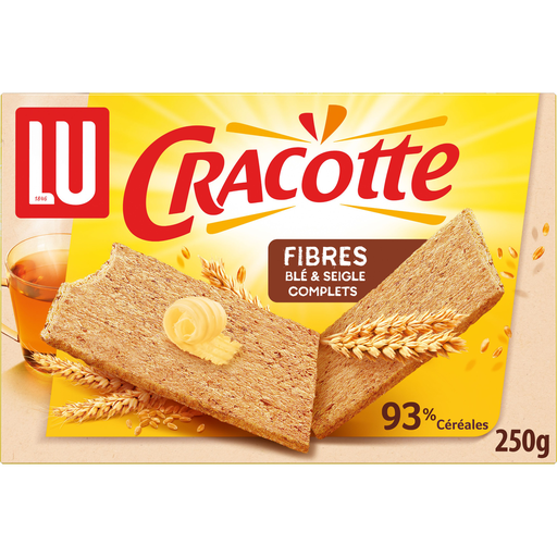 [7622300694678] LU Whole Grain Fiber Crispbread CRACOTTE 250 g