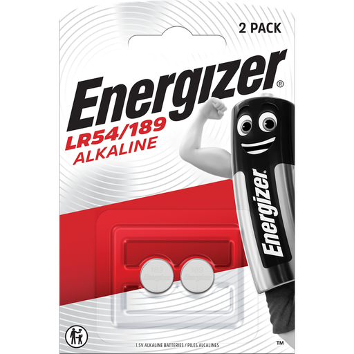 [7638900083088] ENERGIZER Pila de botón alcalina LR54/189, paquete de 2