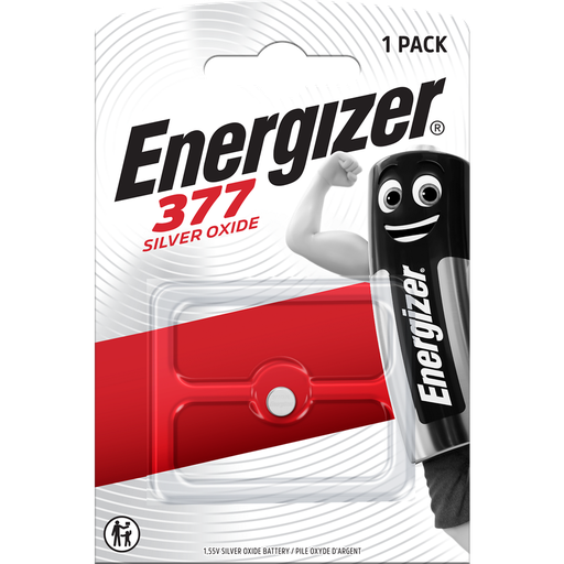 [7638900107777] ENERGIZER Pilha botão de óxido de prata 377/376, 1 unidade