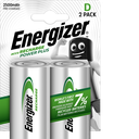 ENERGIZER Pilas Recargables Power Plus HR20 2500 mAh, pack de 2