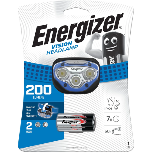 [7638900270228] ENERGIZER Vision LED Headlamp 3AAA (batteries included) - 1 unit