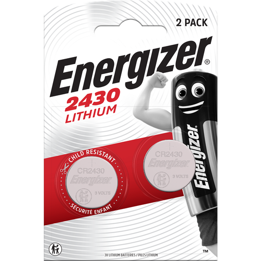 [7638900379914] ENERGIZER Mini Lithium Button Cell CR2430, 2-pack