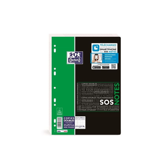 [3020120068060] OXFORD 400C Double Notes Pad A4 5x5