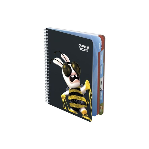 [3020120076607] LAPINS CRE Crétin Text Notebook 17x22