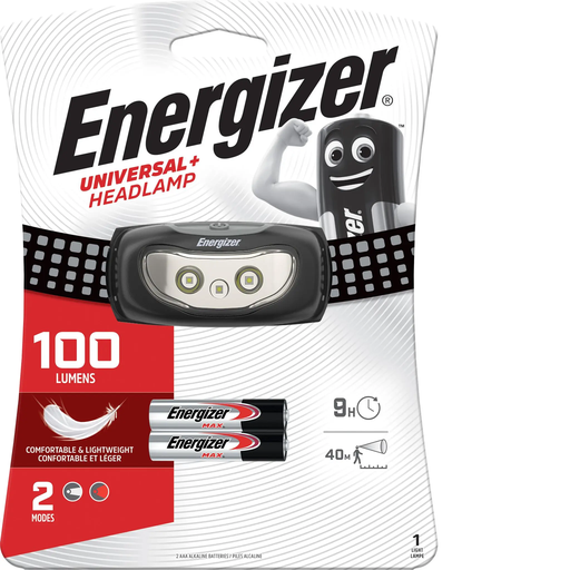 [7638900429190] ENERGIZER Linterna frontal Universal + 2AAA (pilas incluidas) la unidad