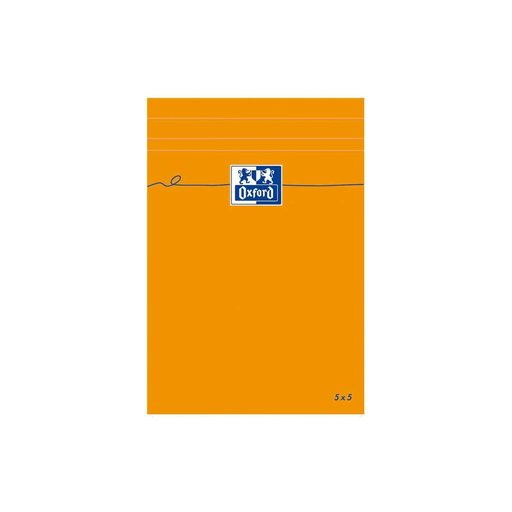 [3020121062791] OXFORD Orange Notepad 110x170mm Squared 80 Sheets 80g