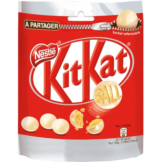 Kit Kat 250G Ball Blanc Nestle