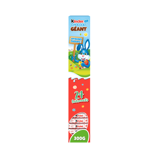 [8000500018828] KINDER Barres de chocolat au lait 24 pièces 300 g