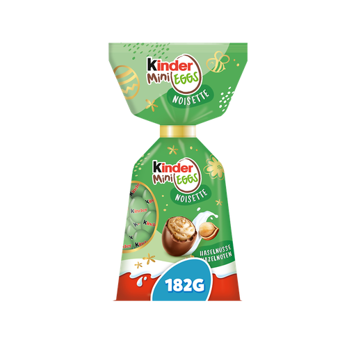 [8000500129890] KINDER Mini Eggs œufs au chocolat au lait et noisettes 182 g