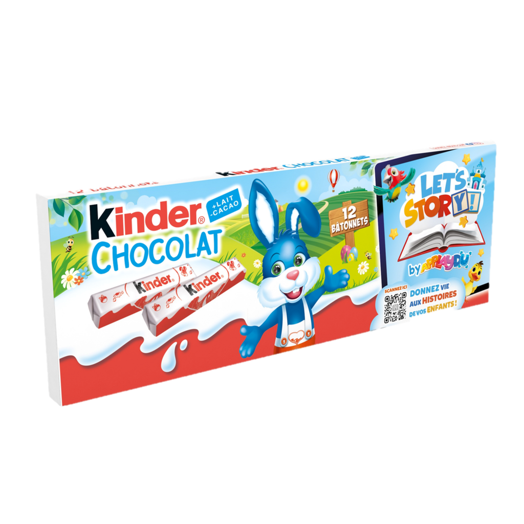 KINDER Barras de chocolate recheadas com leite 12 barras 150 g