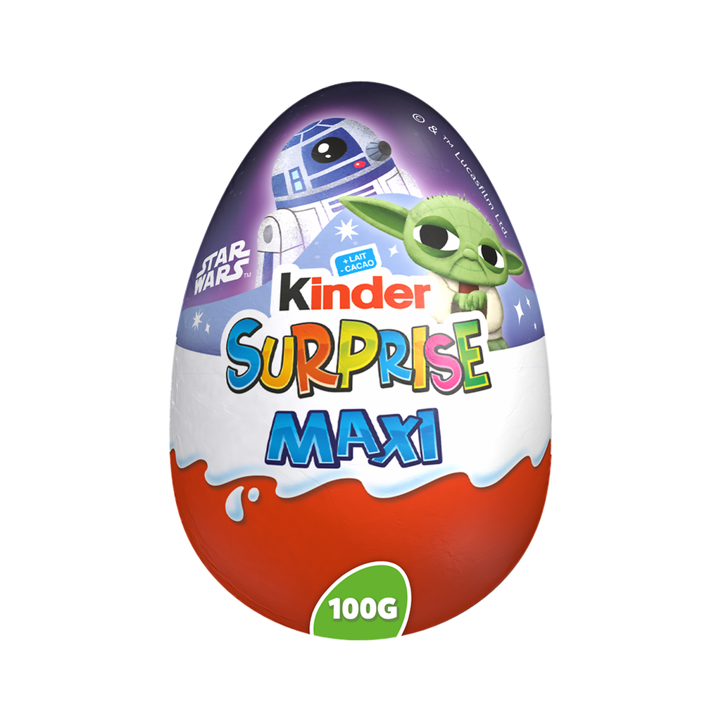 KINDER Ovo surpresa maxi star wars chocolate de leite 100 g