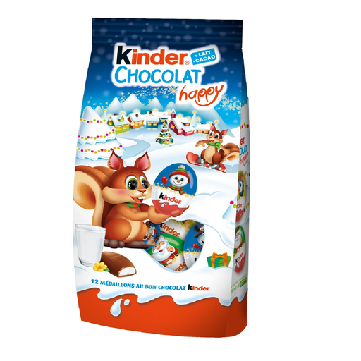 [8000500182963] KINDER Chocolat au lait médaillons 102 g