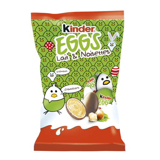 [8000500243657] KINDER Chocolat de Pâques oeuf lait noisette 120 g