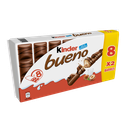 KINDER Bueno Barras de chocolate com leite e avelãs 8 x 43 g
