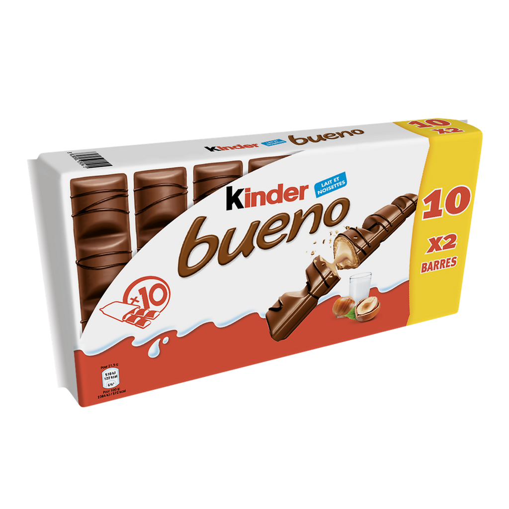 KINDER Barre Bueno chocolat lait noisette 430g