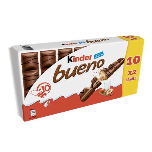 [8000500290415] KINDER Barre Bueno chocolat lait noisette 430g