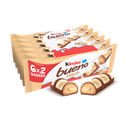 KINDER Bueno White barres chocolatées chocolat blanc 6x2 barres 234g