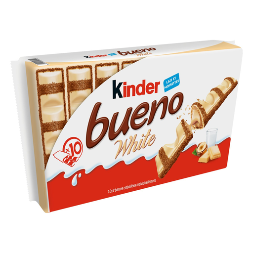 [8000500290514] KINDER Bueno White Barras de chocolate 10x2 390 g
