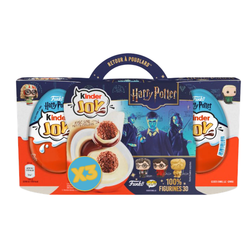 [8000500325384] KINDER Joy Crème dessert lait et cacao avec surprise Funko 3x20g