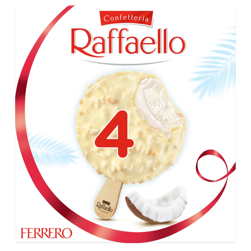 [8000500363492] RAFFAELLO Gelados em pau de coco e amêndoas 4 peças 226 g