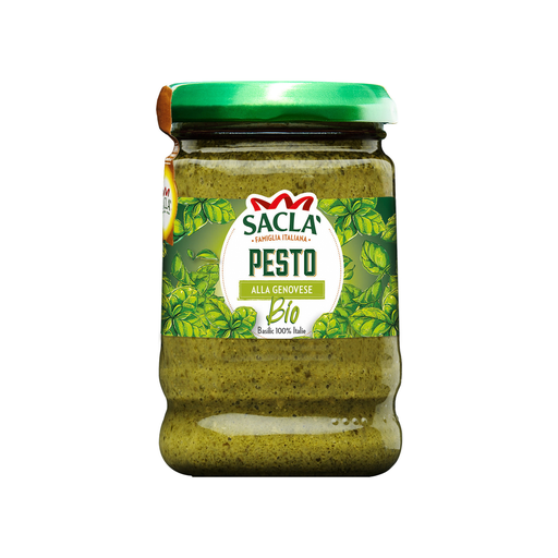 [8001060020849] SACLA Salsa Pesto Bio alla Genovese 190 g