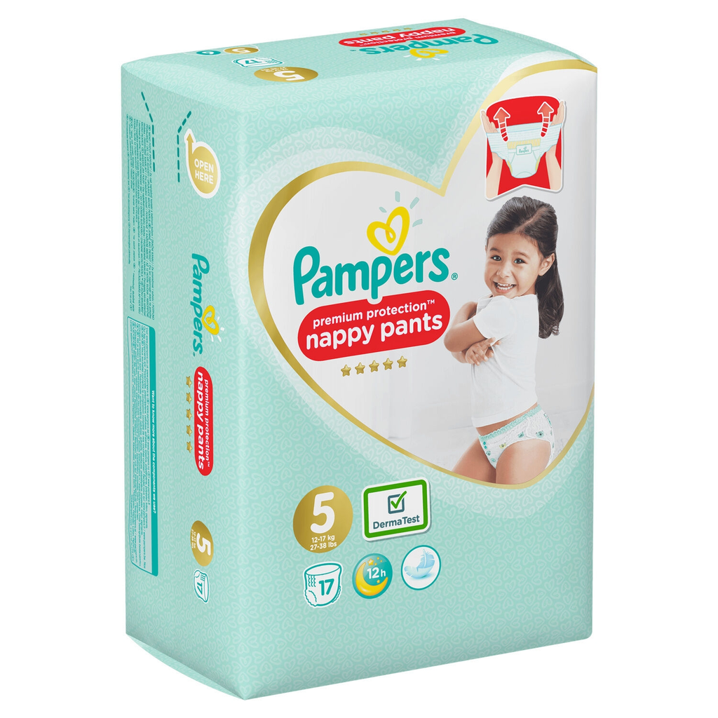 PAMPERS Premium Protection Nappy Pants Size 5 11-18 kg, pack of 92