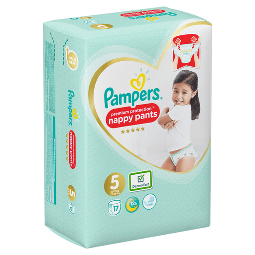 [8001090184047] PAMPERS Fraldas-cueca Premium Protection Tamanho 5 11-18 kg, pacote de 92