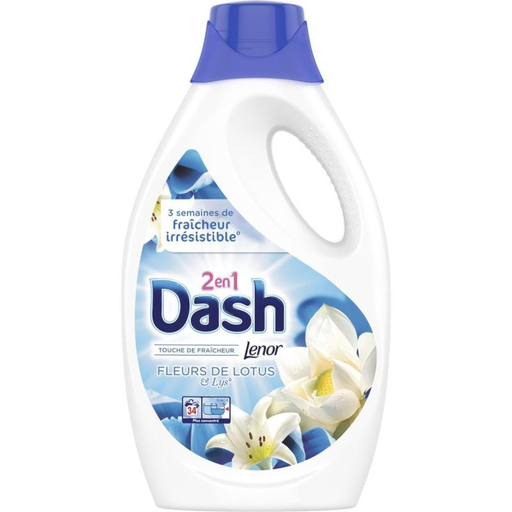 [8001090636287] DASH Detergente Líquido Lotus 34 doses 1.87 L