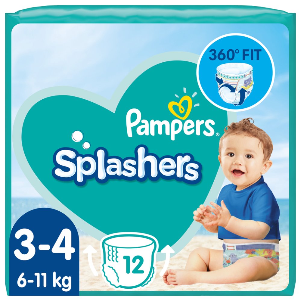 Pampers Splashers Paq. T3 X12