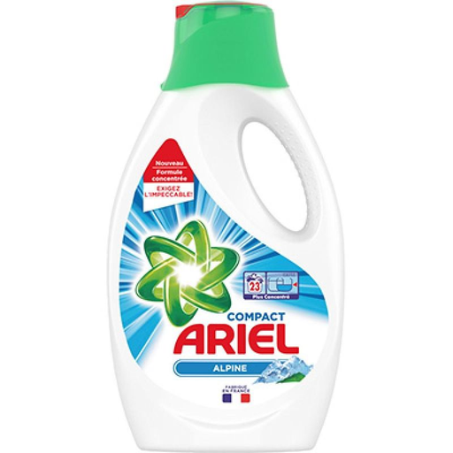 [8001090707970] ARIEL Lessive Liquide Alpine 23 doses 1,265 L