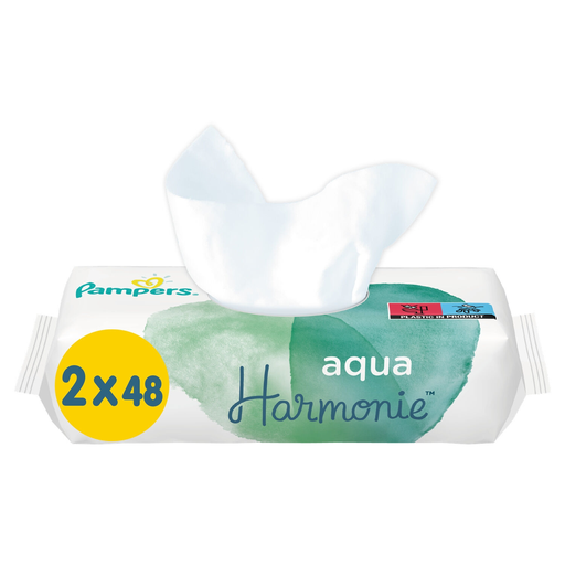 [8001090934482] PAMPERS Toallitas Bebé Aqua Harmonie 39 toallitas