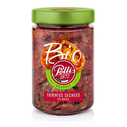 [8001310011061] POLLI Organic Sun-Dried Tomatoes in Sunflower Oil 190 g