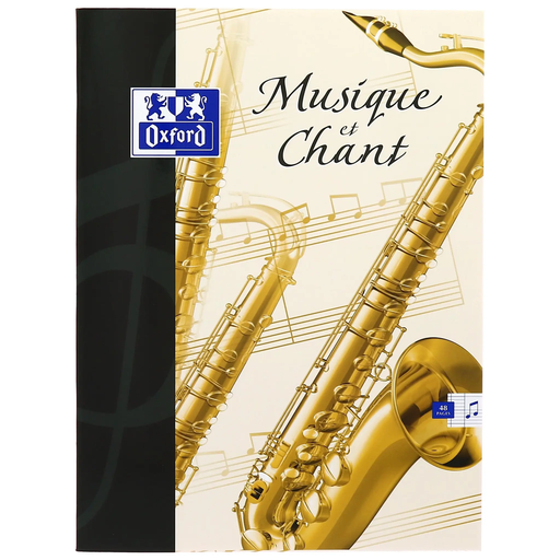 [3020122883838] OXFORD Cahier de musique et chant 24x32cm Optik Seyes