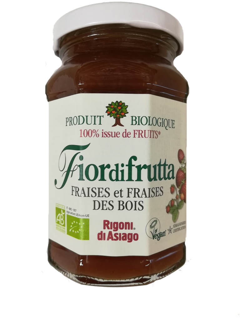 RIGONI DI ASIAGO Fiordifrutta Compota de Morangos e Morangos Silvestres Bio 250 g