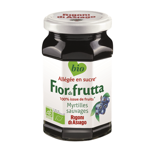 [8001505005622] RIGONI DI ASIAGO Confiture Fior di frutta myrtilles sauvages bio 250 g
