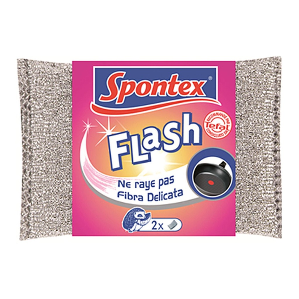 Spontex Eponge À Récurer Grattants Flash : Les 2 Tampons