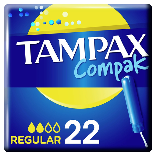 [8001841030425] TAMPAX Tampões Compak Regular, caixa de 22