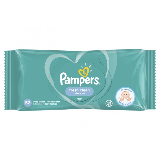 Pampers Baby Wipes 52S Fresh Clean
