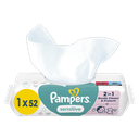 PAMPERS Toallitas limpiadoras Sensitive 52 toallitas