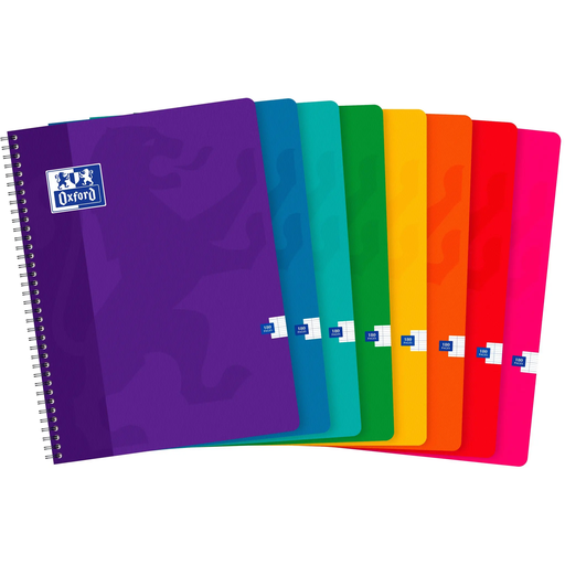 [3020123775439] OXFORD Hamelin Spiral Notebook 24x32cm 180 Pages Seyes