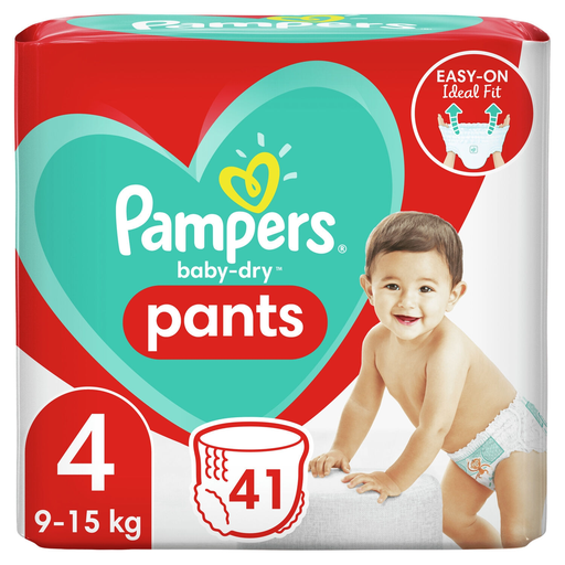 [8001841461205] PAMPERS Baby-Dry Pants Couches-Culottes Taille 4, 76 unités