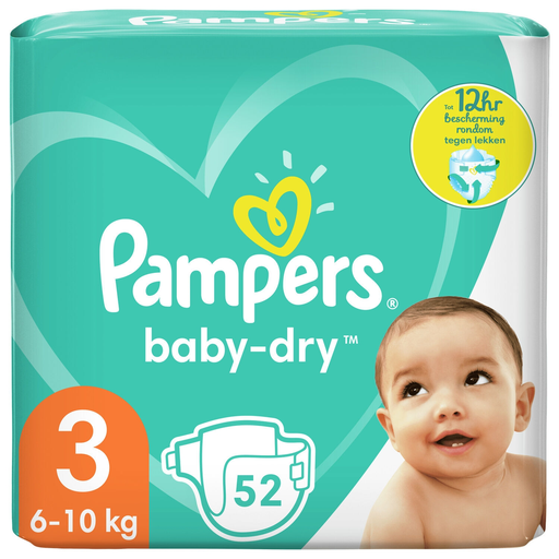 [8001841497105] PAMPERS Baby-Dry Baby Diapers Size 3 (6-10 kg) - pack of 52 diapers