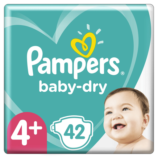 [8001841497167] PAMPERS Baby-dry fraldas tamanho 4+ 42 fraldas
