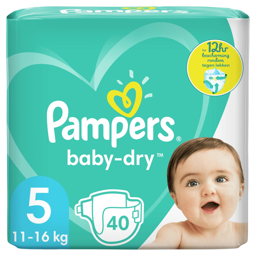 [8001841497198] PAMPERS Baby-dry Fraldas Tamanho 5 (11-16 kg) 40 Fraldas
