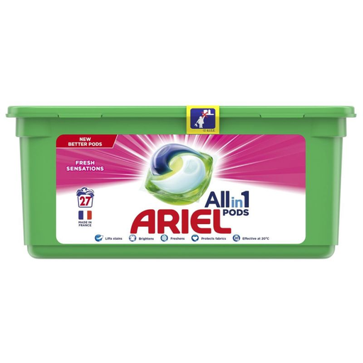 [8001841638034] ARIEL Less Pods Fresh Pink 31 doses