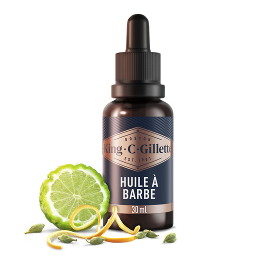 [8001841705590] GILLETTE Huile Hydratante Adoucissante Pour Barbes KING C 30 ml