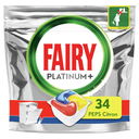 FAIRY Platinum + Lemon All-in-1 Dishwasher Capsules 34 count