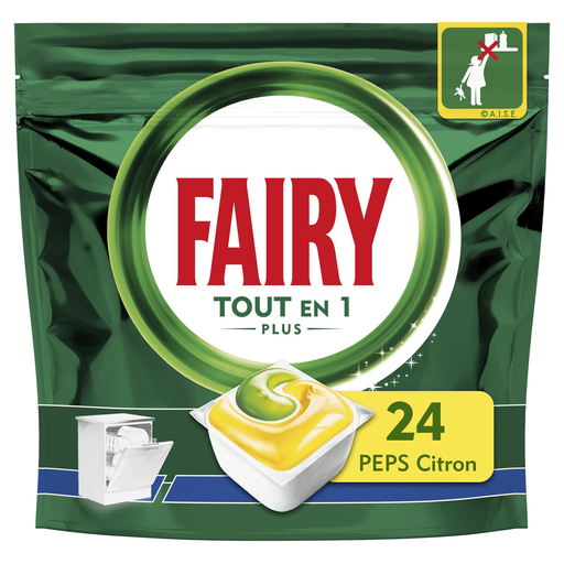 [8001841912967] FAIRY Dishwasher Capsules All-In-1 Lemon 24 doses